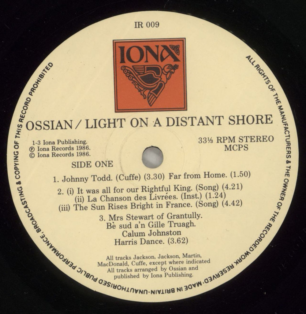 Ossian Light On A Distant Shore UK vinyl LP album (LP record) OV0LPLI880763