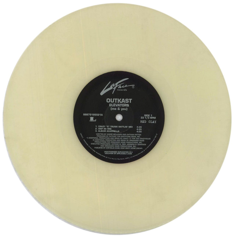 Outkast Elevators [Me & You] - Glow In Dark Vinyl - RSD UK 10" vinyl single (10 inch record) OUT10EL845747