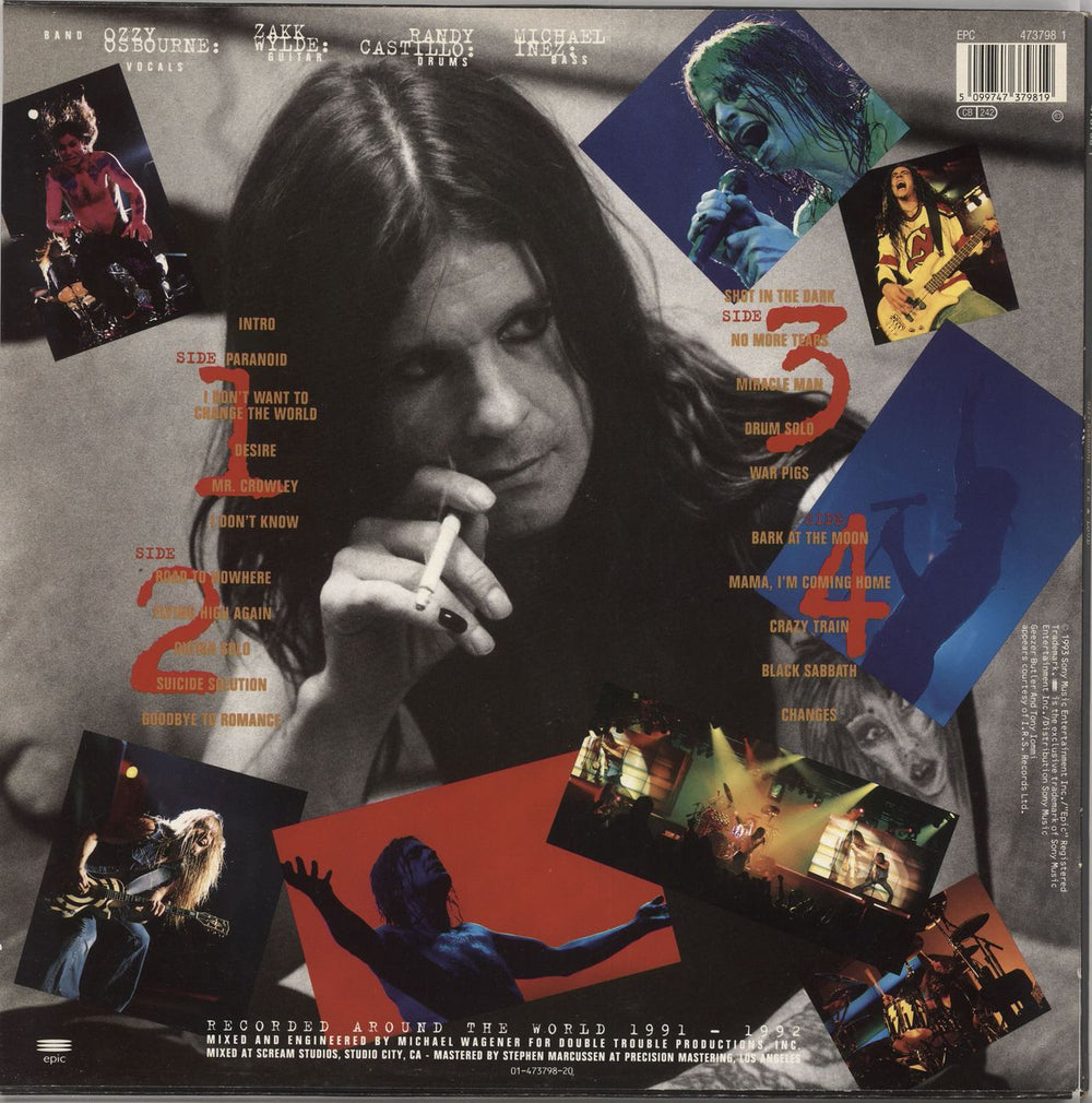 Ozzy Osbourne Live & Loud + Booklet & Tattoos Dutch 2-LP vinyl record set (Double LP Album) 5099747379819