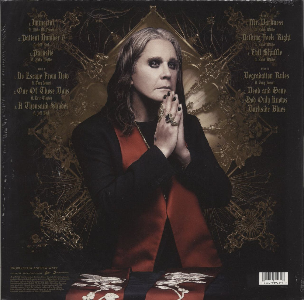 Ozzy Osbourne Patient Number 9 - Crystal Clear Vinyl - Sealed + Comic UK 2-LP vinyl record set (Double LP Album) 194399392317