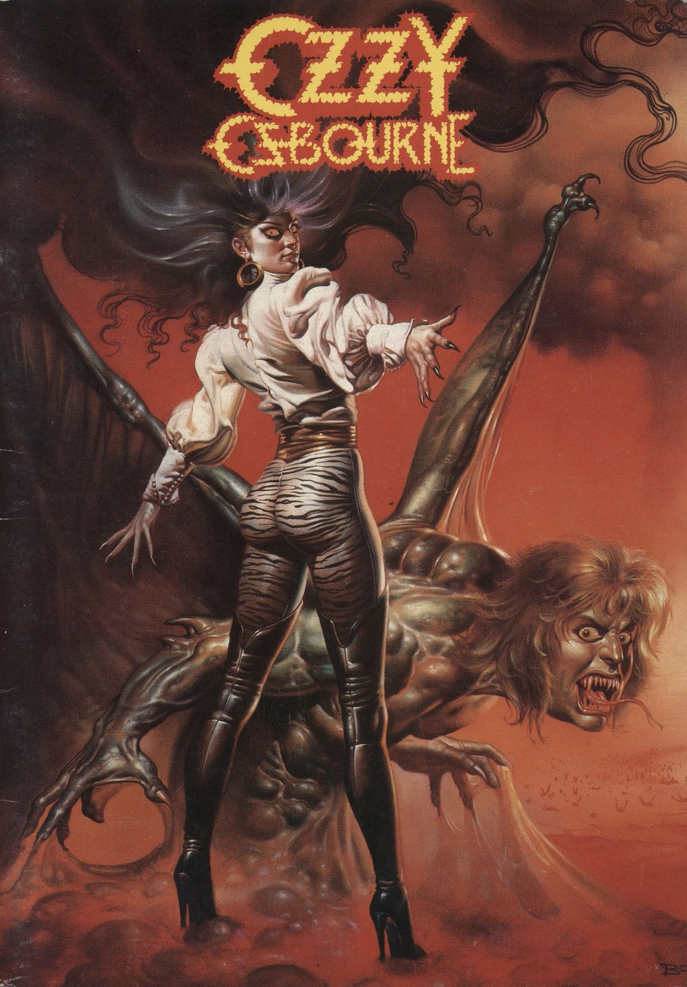 Ozzy Osbourne World Tour 1986 + Ticket Stub UK tour programme TOUR PROGRAMME