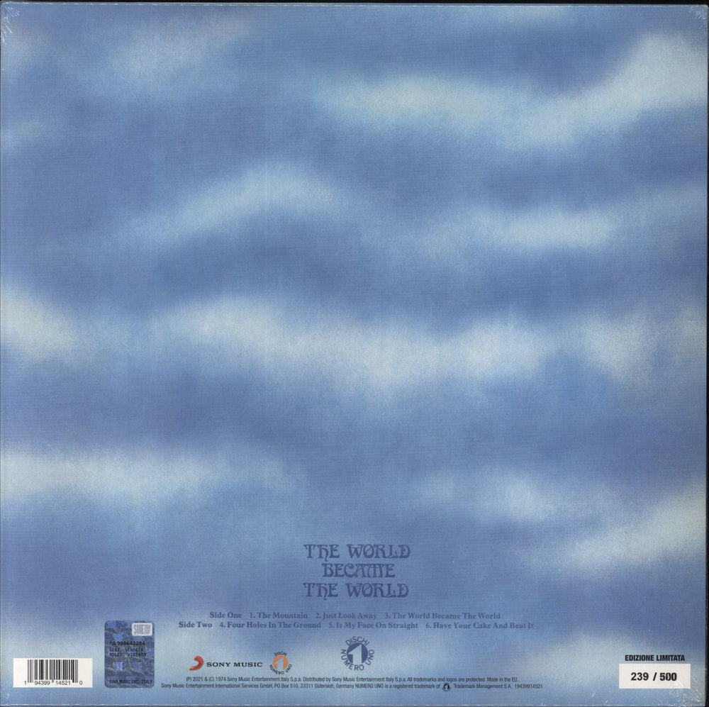 P.F.M. The World Became The World Italian vinyl LP album (LP record) 194399145210