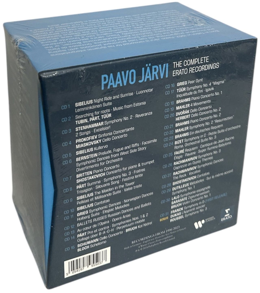 Paavo Jarvi The Complete Erato Recordings - Sealed UK CD Album Box Set 5054197955037