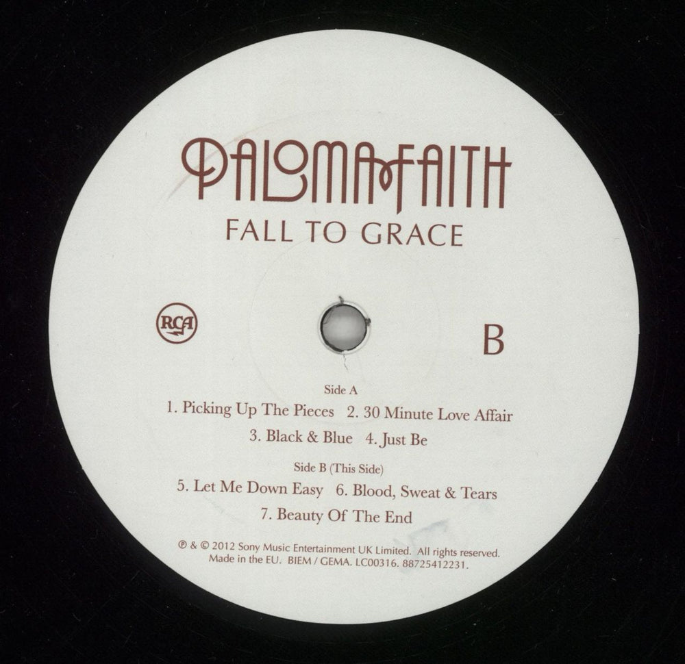 Paloma Faith Fall To Grace - EX UK 2-LP vinyl record set (Double LP Album) PM82LFA788836