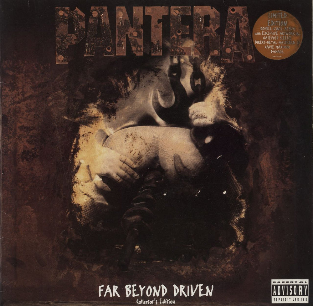 Pantera Far Beyond Driven - Double - Stickered - EX UK 2-LP vinyl record set (Double LP Album) 7567-92374-1