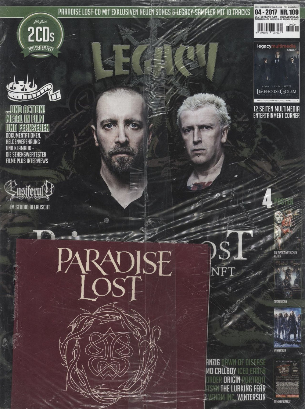 Paradise Lost Legacy + 2-CDs German magazine APRIL