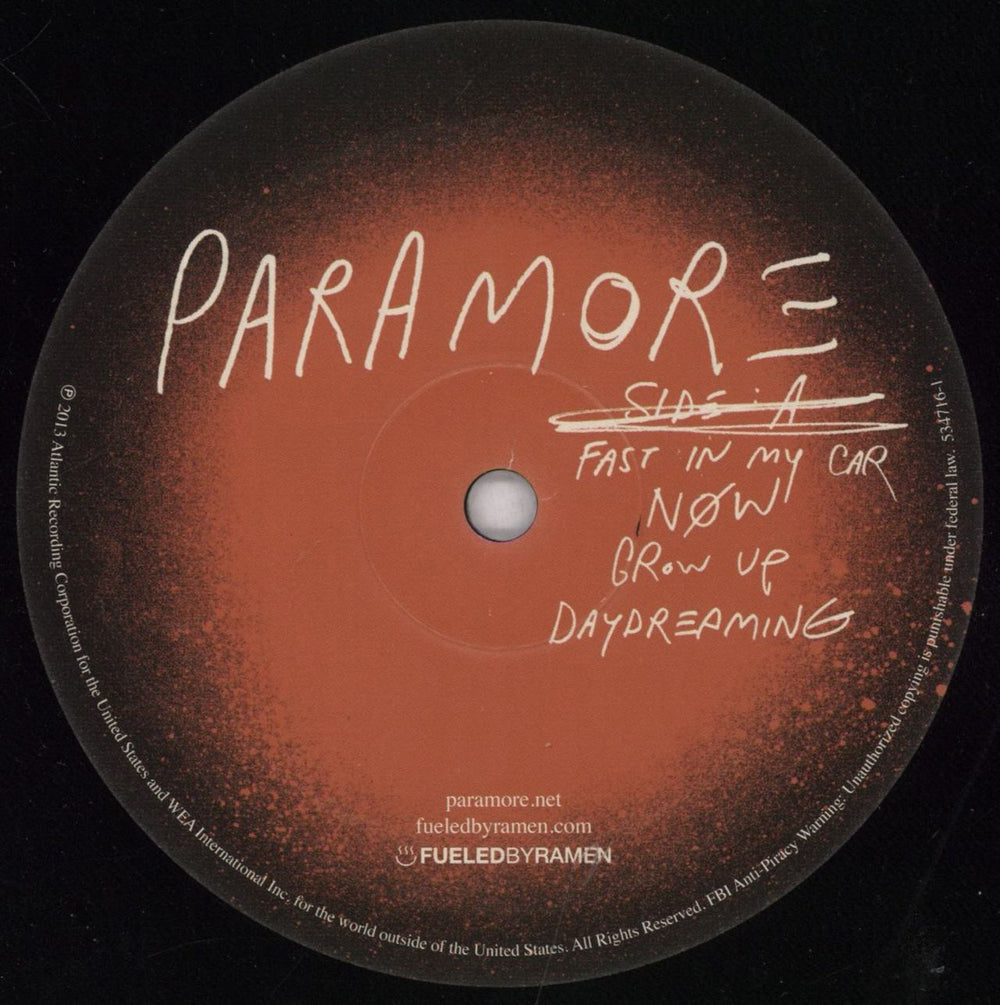 Paramore Paramore US 2-LP vinyl record set (Double LP Album) OR82LPA843983