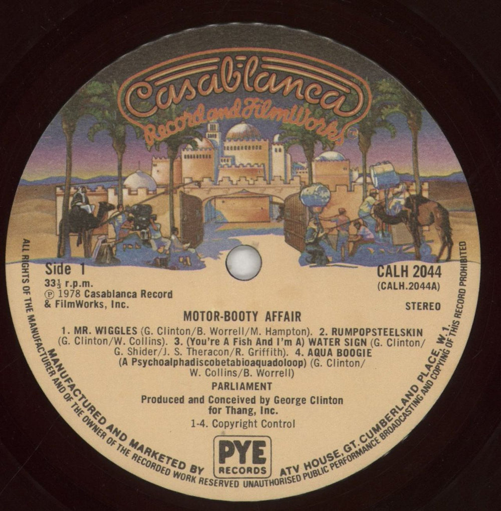 Parliament Motor Booty Affair UK vinyl LP album (LP record) PLTLPMO609792