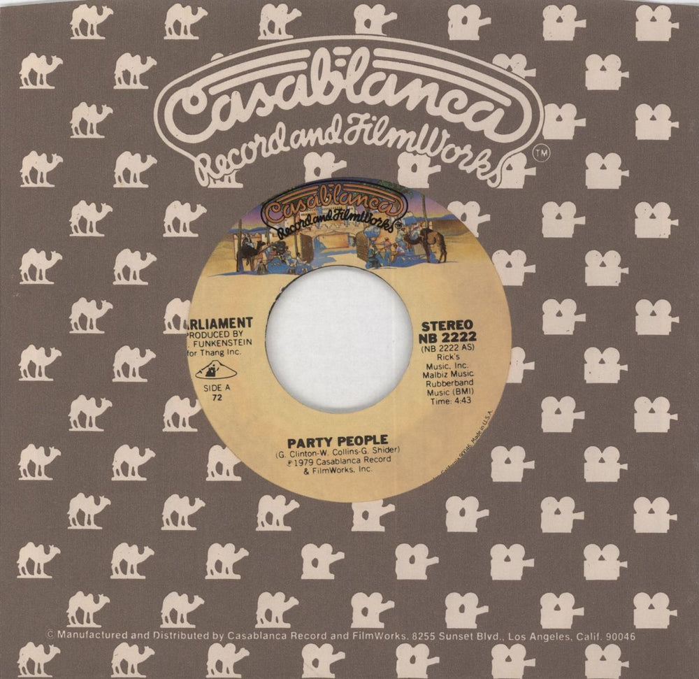 Parliament Party People UK 7" vinyl single (7 inch record / 45) NB2222