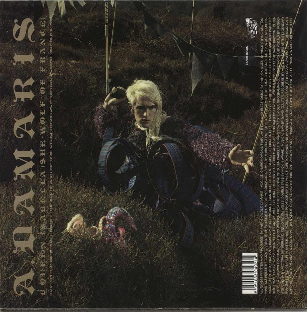 Patrick Wolf Damaris UK 7" vinyl single (7 inch record / 45) 5051083049214