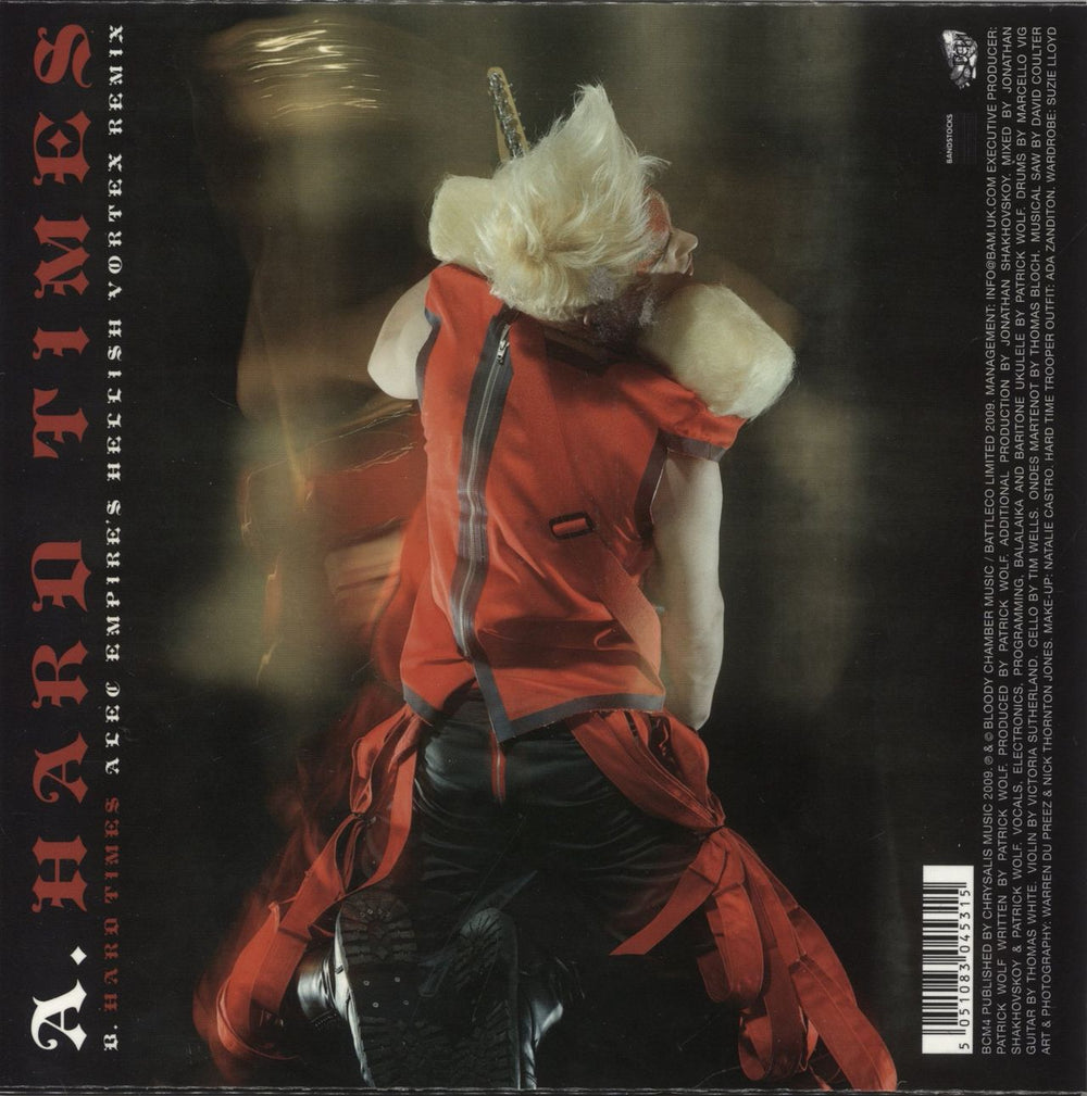 Patrick Wolf Hard Times Swiss 7" vinyl single (7 inch record / 45) 5051083045315