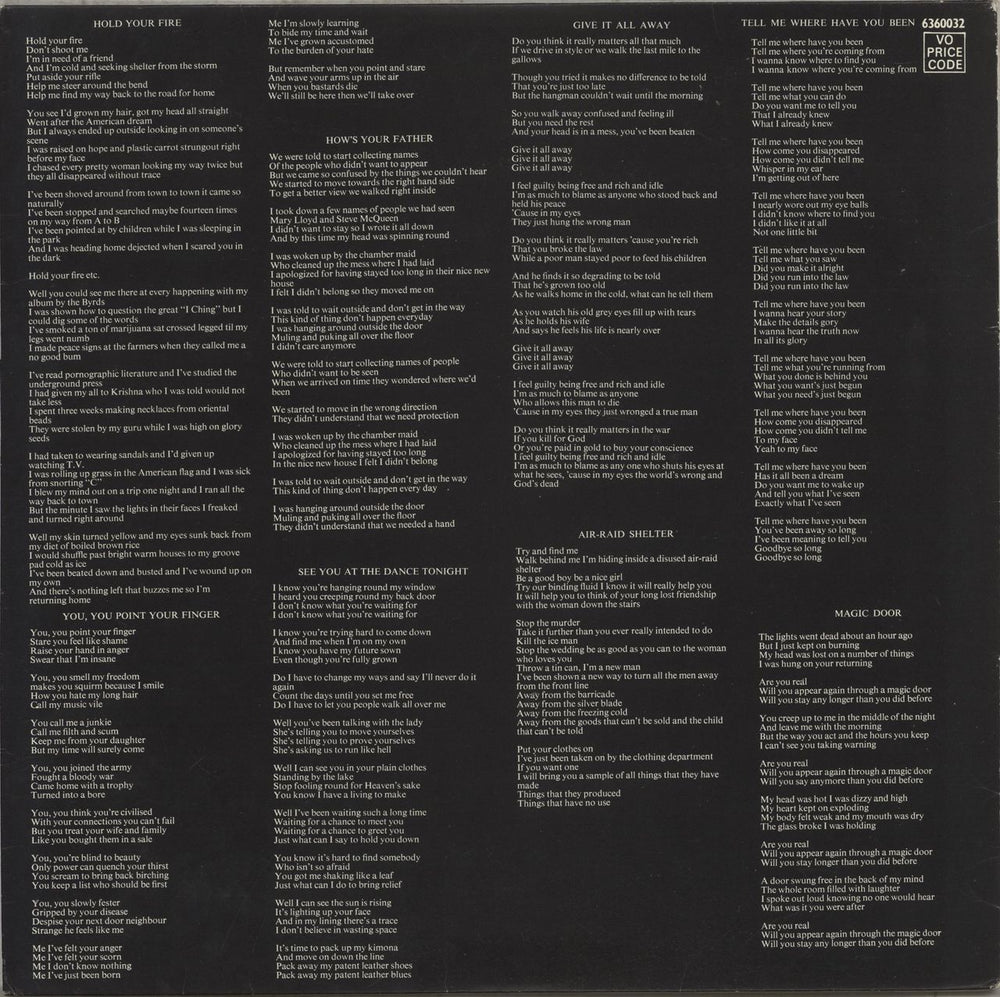 Patto Hold Your Fire - EX UK vinyl LP album (LP record)