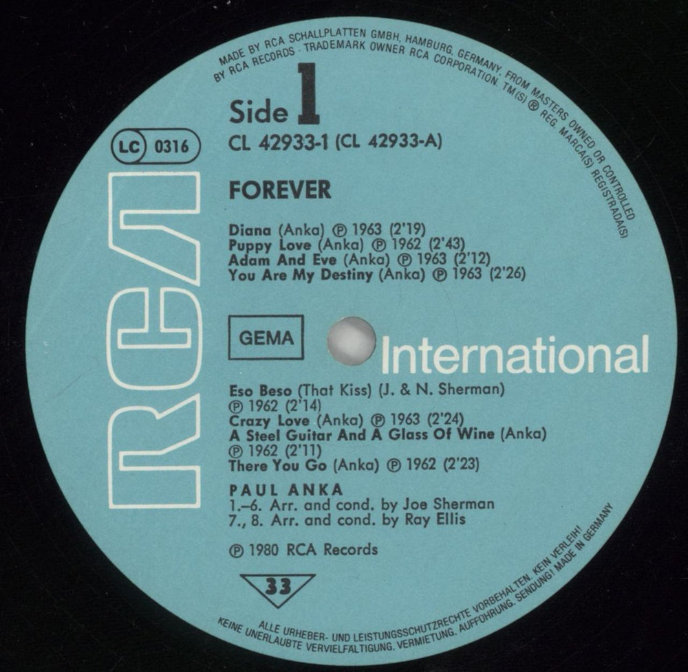 Paul Anka Forever [32 Hits And The Story Of Paul Anka] German 2-LP vinyl record set (Double LP Album) NKA2LFO861031