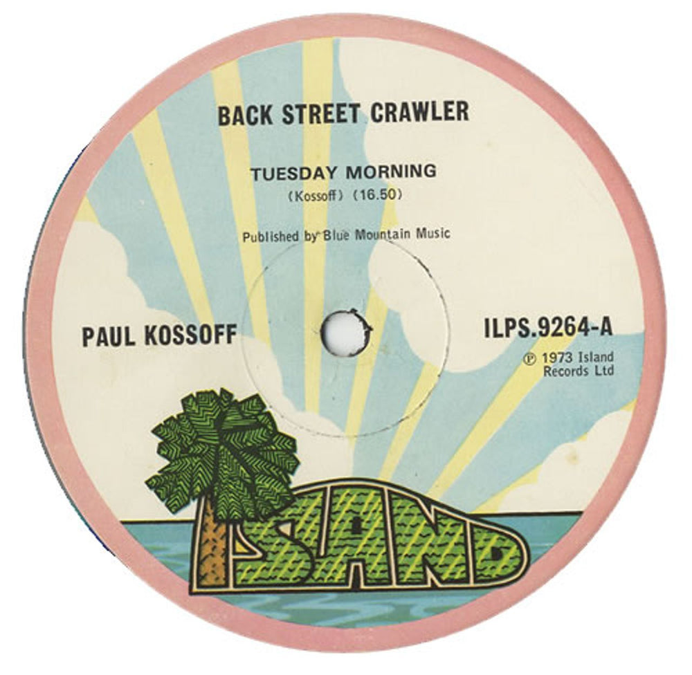 Paul Kossoff Back Street Crawler - 1st - EX UK vinyl LP album (LP record) KOSLPBA73021