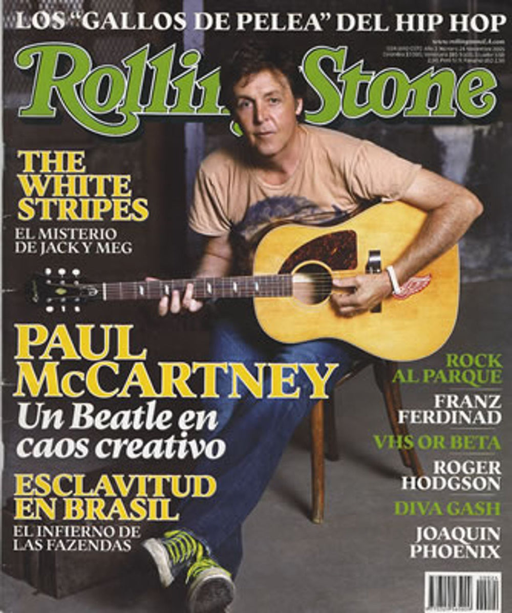 Paul McCartney and Wings Rolling Stone - November 2005 Colombian magazine NOVEMBER 2005