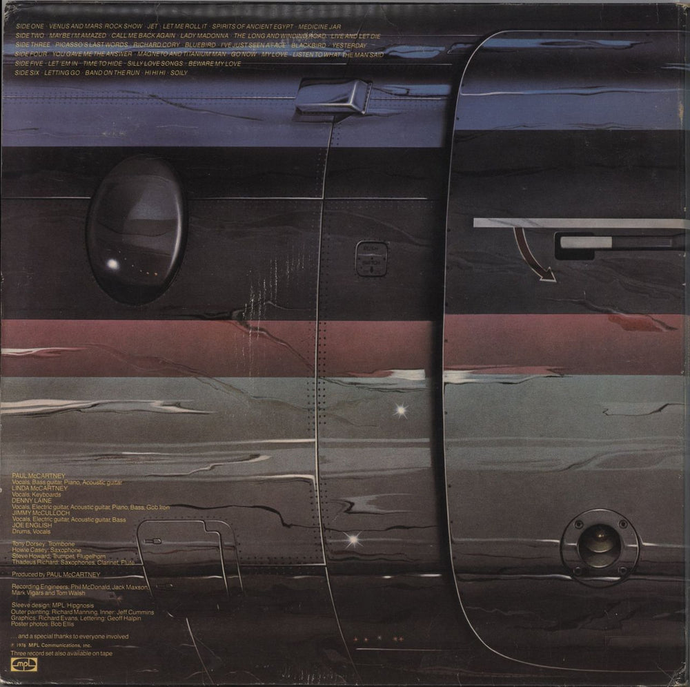 Paul McCartney and Wings Wings Over America - Complete - EX UK 3-LP vinyl record set (Triple LP Album)