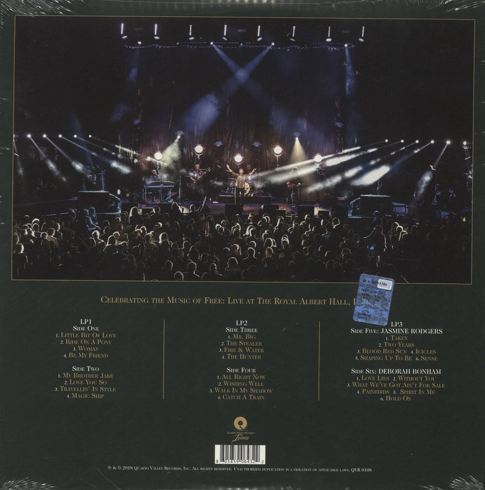 Paul Rodgers Free Spirit - 180 Gram UK 3-LP vinyl record set (Triple LP Album) 805859064322