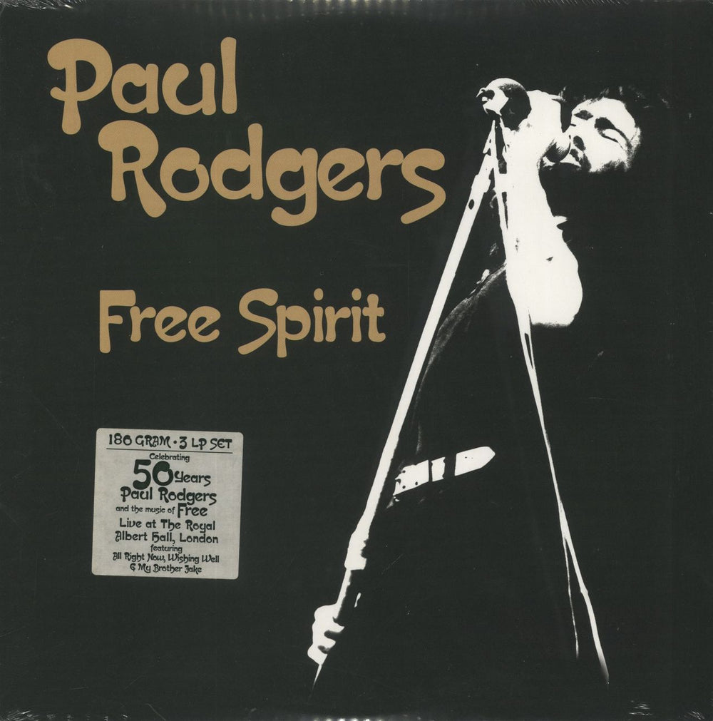 Paul Rodgers Free Spirit - 180 Gram UK 3-LP vinyl record set (Triple LP Album) QVR0108