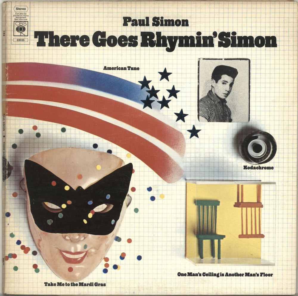 Paul Simon There Goes Rhymin' Simon UK vinyl LP album (LP record) 69035