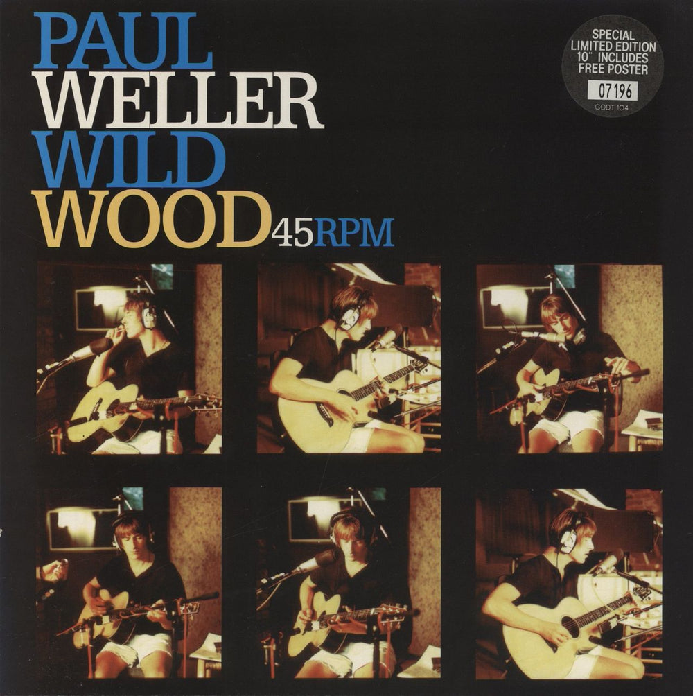 Paul Weller Wild Wood + Poster UK 10" vinyl single (10 inch record) GODT104