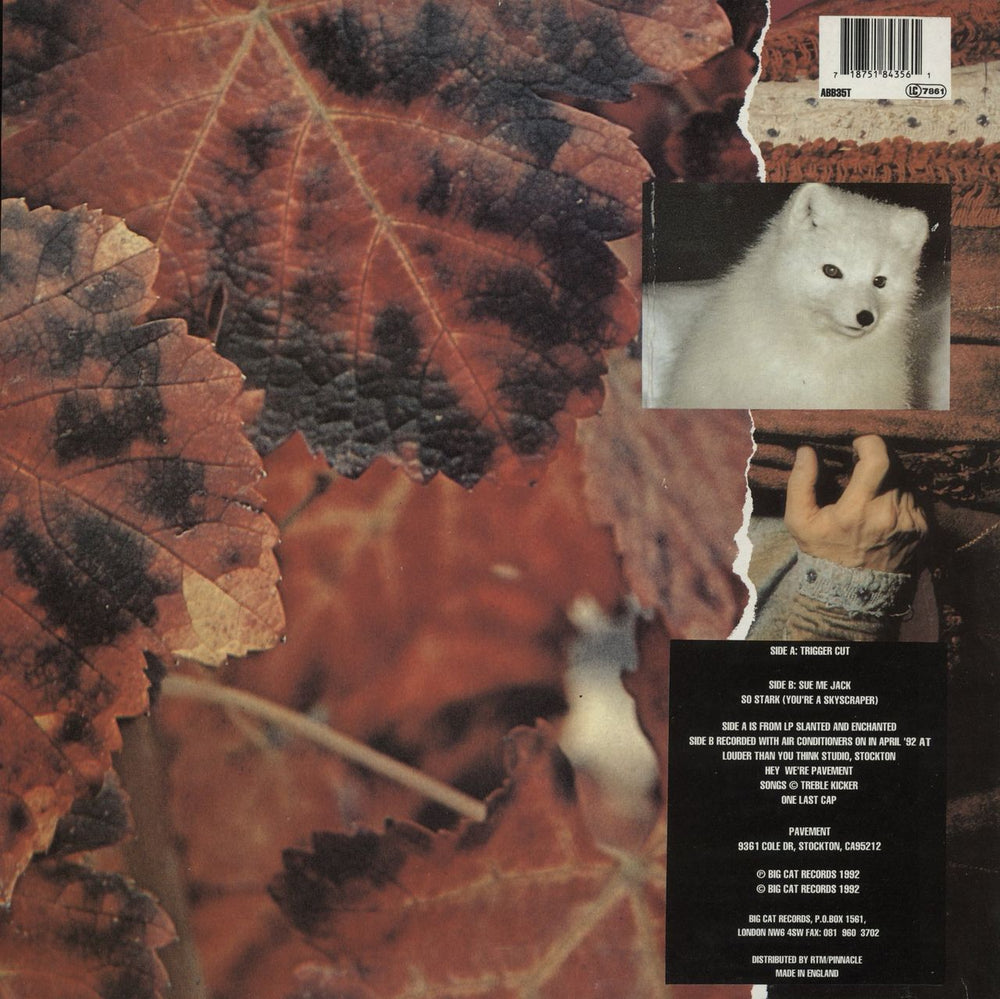 Pavement Trigger Cut + Insert UK 12" vinyl single (12 inch record / Maxi-single) 718751843561