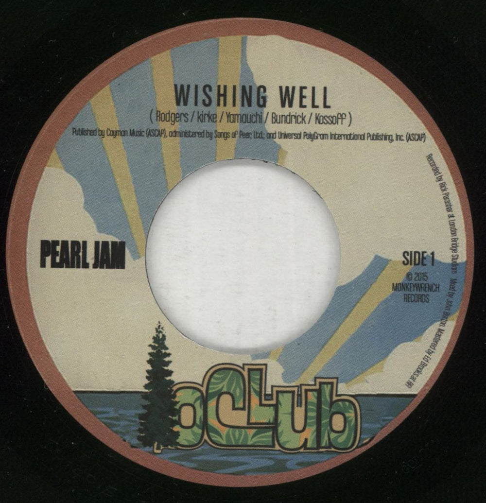 Pearl Jam Wishing Well US 7" vinyl single (7 inch record / 45) PJA07WI865857