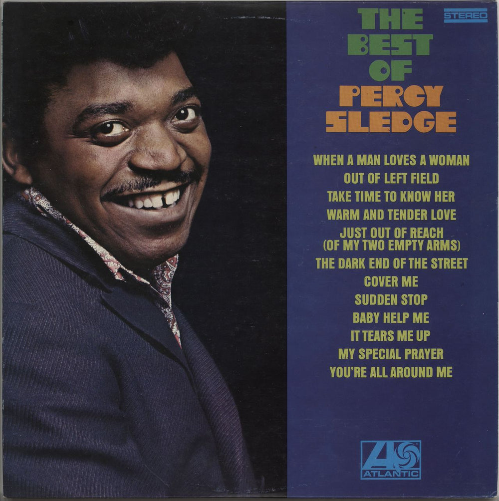 Percy Sledge The Best Of Percy Sledge Yugoslavian vinyl LP album (LP record) ATL40026