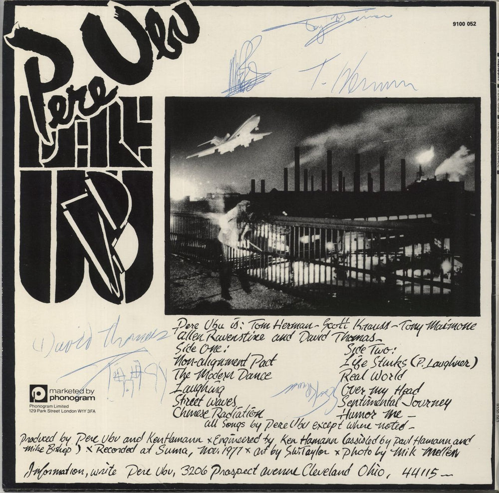 Pere Ubu The Modern Dance - Autographed UK vinyl LP album (LP record)