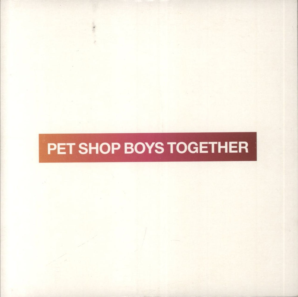 Pet Shop Boys Together - Promo UK Promo CD single (CD5 / 5") 50999 94701722