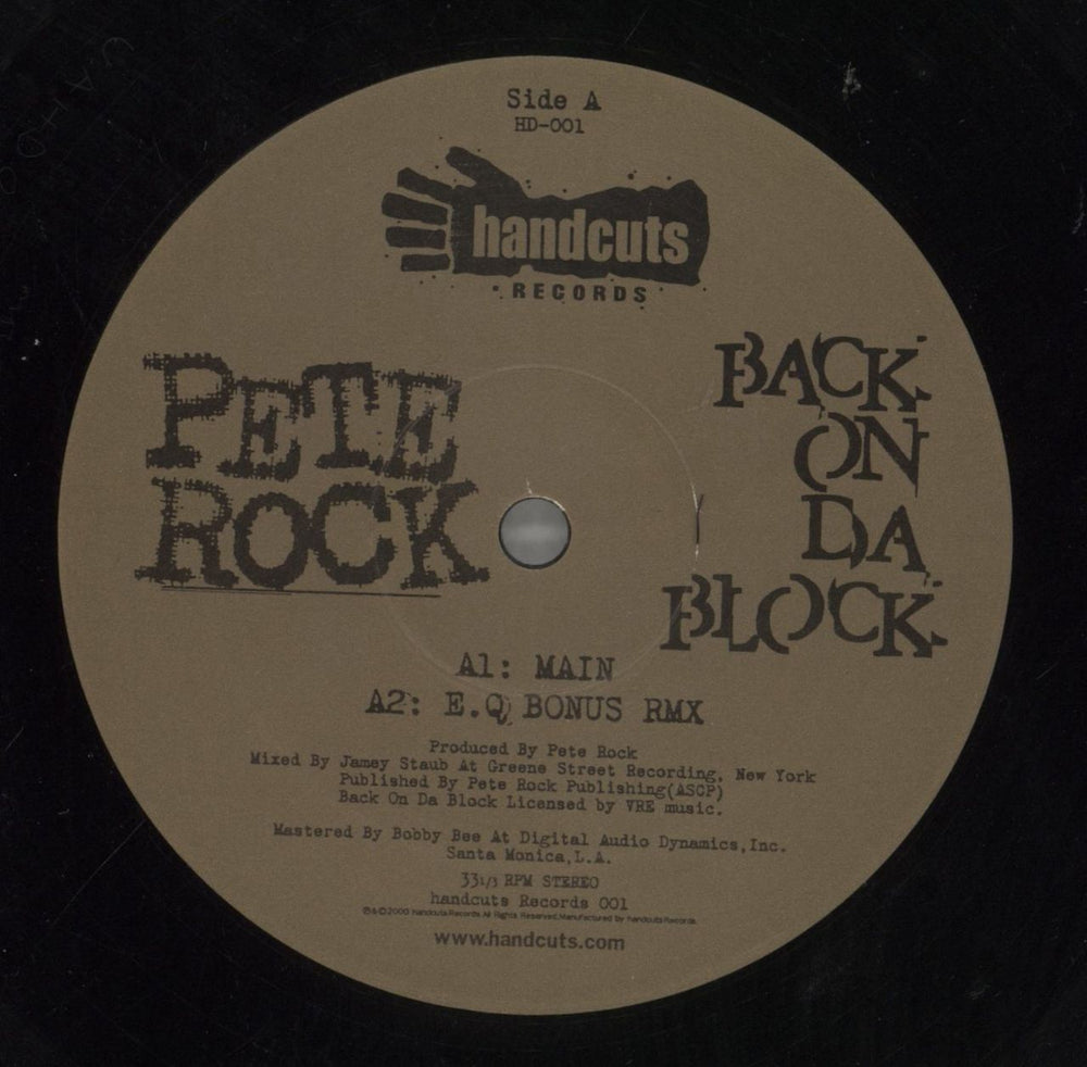 Pete Block Back On Da Block Japanese 12" vinyl single (12 inch record / Maxi-single) 89X12BA858828