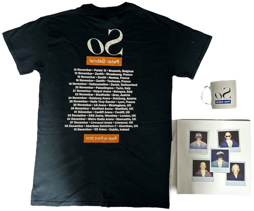 Peter Gabriel Back To Front Europe 2014 - Programme, T-Shirt, Mug & Trivia Game UK tour programme