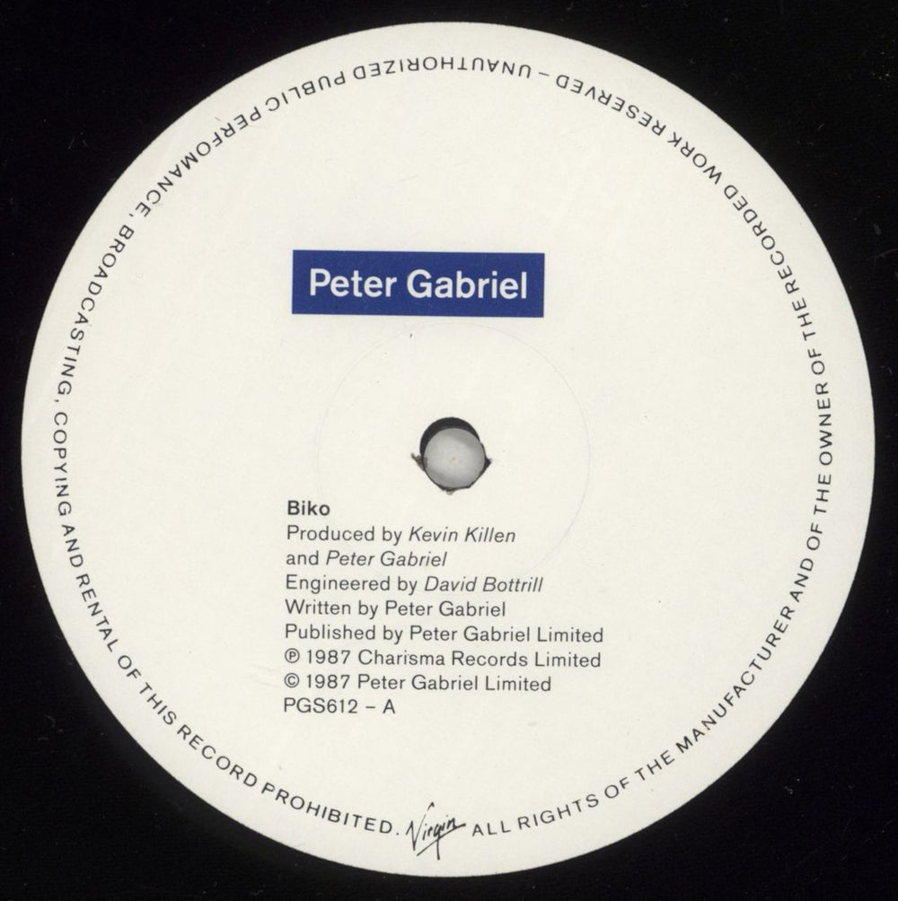 Peter Gabriel Biko UK 12" vinyl single (12 inch record / Maxi-single) GAB12BI82617