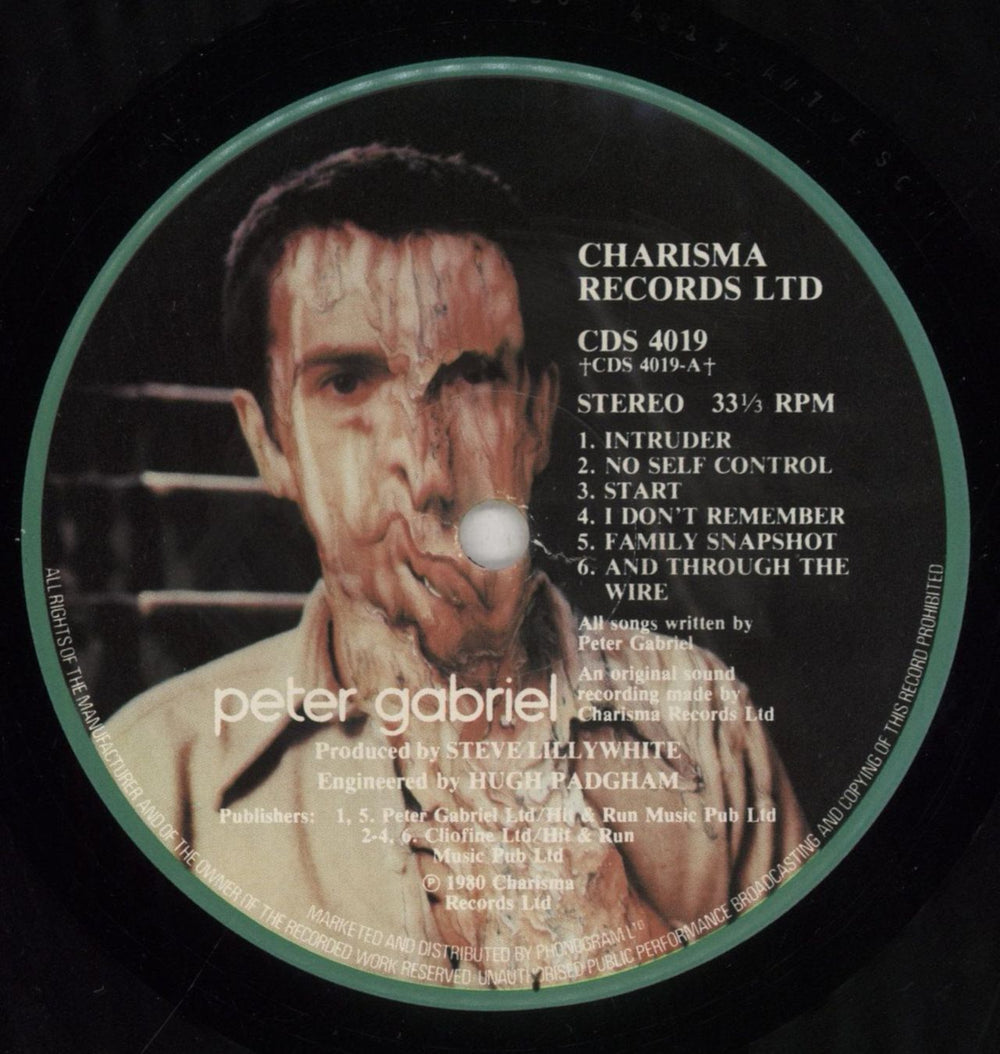 Peter Gabriel Peter Gabriel III - gold star stamp UK vinyl LP album (LP record) GABLPPE855161