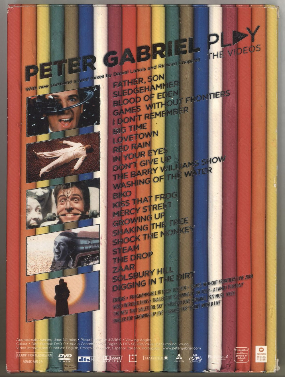 Peter Gabriel Play - The Videos UK Promo DVD GABDDPL659636