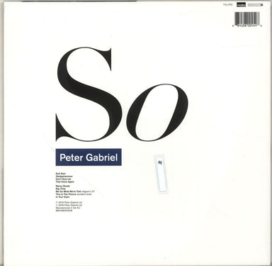 Peter Gabriel So - 180 Gram Remastered - Sealed UK vinyl LP album (LP record) 884108004548