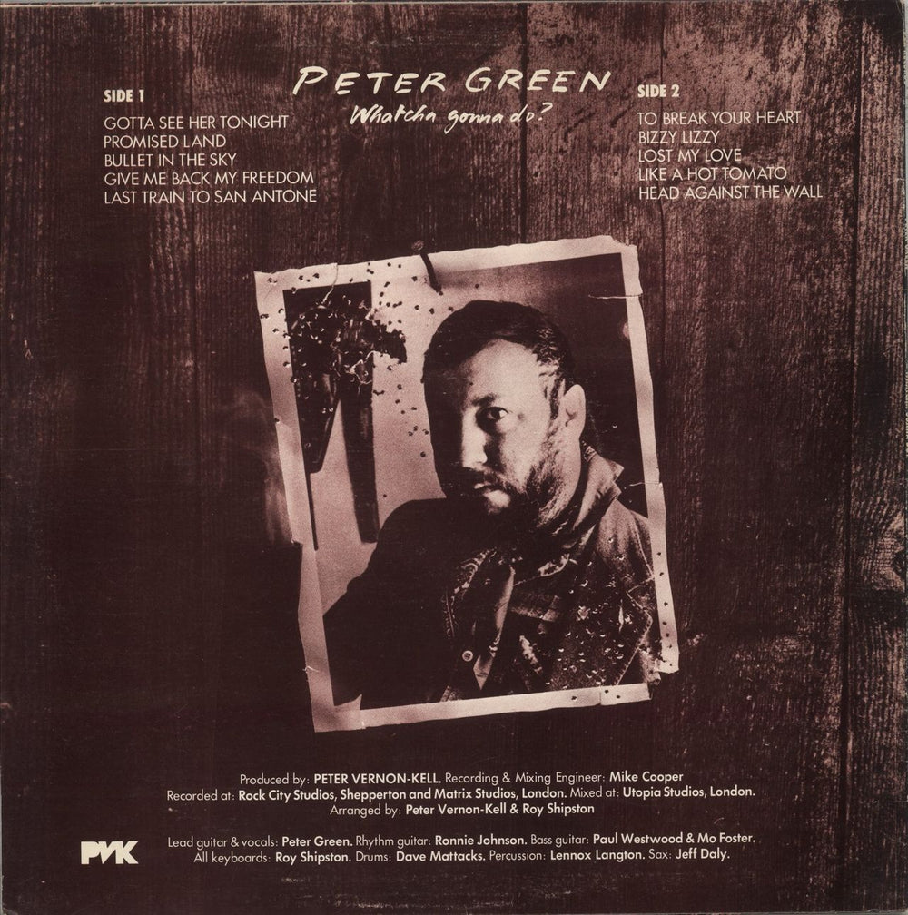 Peter Green Whatcha Gonna Do? UK vinyl LP album (LP record)
