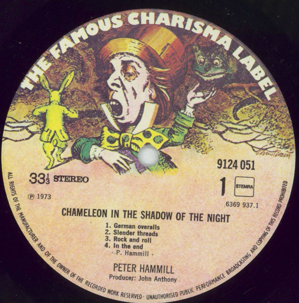 Peter Hammill Chameleon In The Shadow Of The Night Dutch vinyl LP album (LP record) HMLLPCH780401