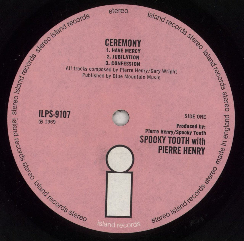 Pierre Henry & Spooky Tooth Ceremony - 1st UK vinyl LP album (LP record) P1HLPCE855109