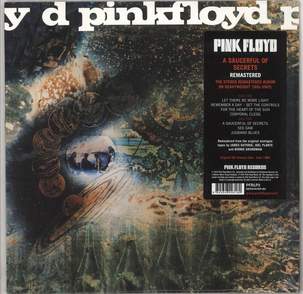 Pink Floyd A Saucerful Of Secrets - Remastered - Sealed UK vinyl LP album (LP record) PFRLP2