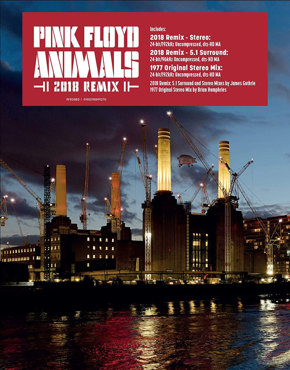 Pink Floyd Animals 2018 Remix - Blu-Ray Audio Mixes UK Blu Ray DVD PFR28BD