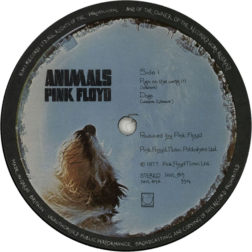 Pink Floyd Animals - 2nd UK vinyl LP album (LP record)