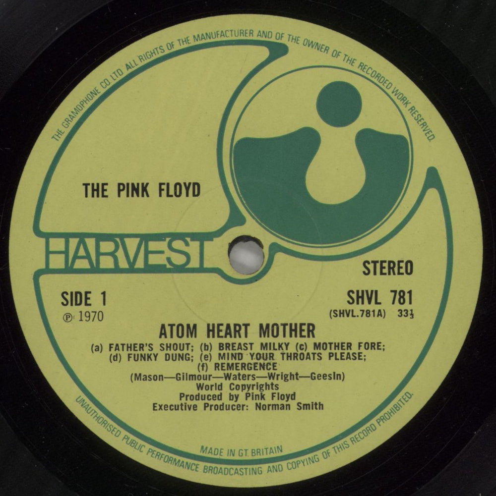 Pink Floyd Atom Heart Mother - 1st - EX UK vinyl LP album (LP record) PINLPAT879173