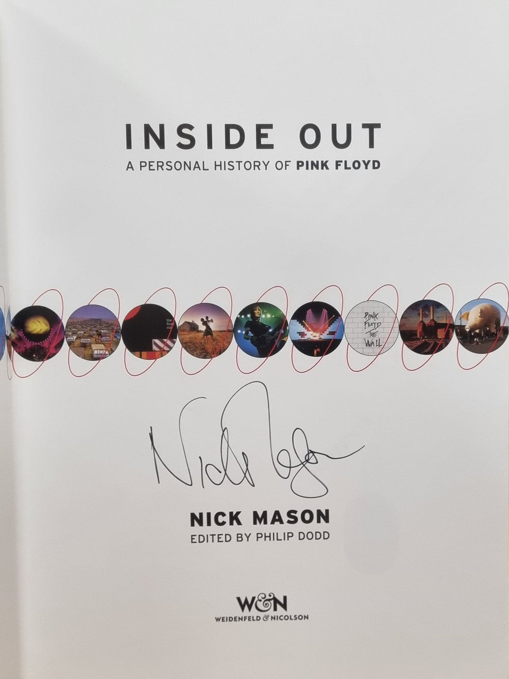 Pink Floyd Inside Out - Autographed by Nick Mason + Slipcase UK book