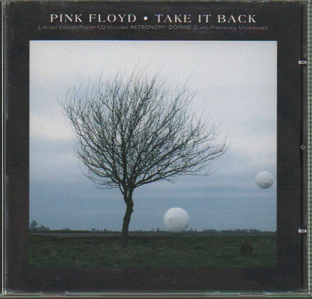 Pink Floyd Take It Back + Poster Inlay UK CD single (CD5 / 5") CDEMS309