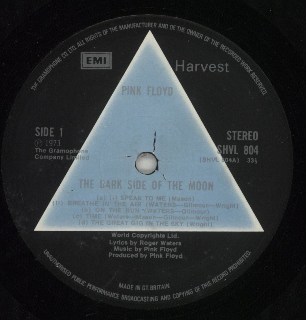 Pink Floyd The Dark Side Of The Moon - 1st Stickered - Complete - VG UK vinyl LP album (LP record) PINLPTH850817