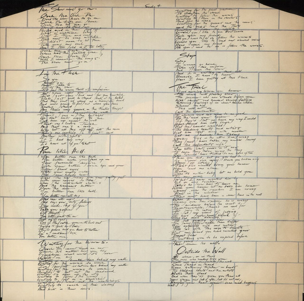 Pink Floyd The Wall - 1st South African 2-LP vinyl record set (Double LP Album) SCBS2462