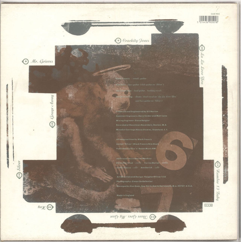 Pixies Doolittle + Booklet - EX UK vinyl LP album (LP record) PIXLPDO532202