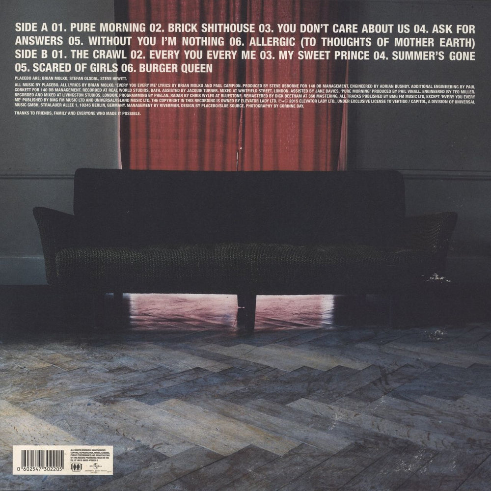 Placebo Without You I'm Nothing - 180gm Transparent Yellow Vinyl - VG UK vinyl LP album (LP record) 602547275387