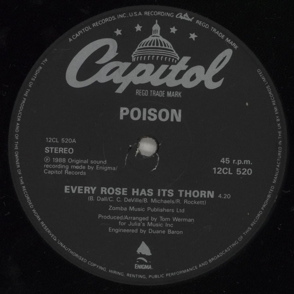 Poison Every Rose Has Its Thorn UK 12" vinyl single (12 inch record / Maxi-single) POI12EV463248