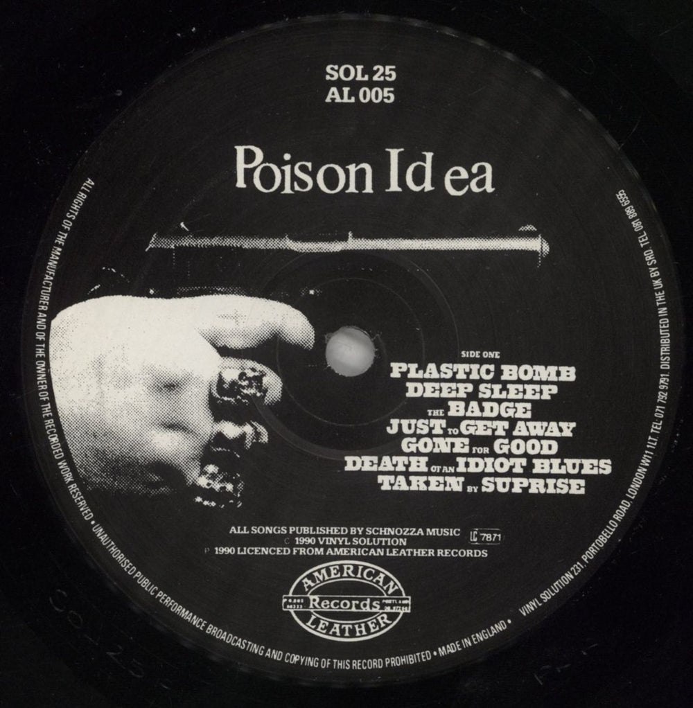 Poison Idea Feel The Darkness UK vinyl LP album (LP record) PSNLPFE863292